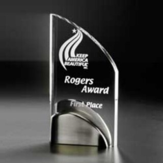 1140 29 acrylic awards with cast bases