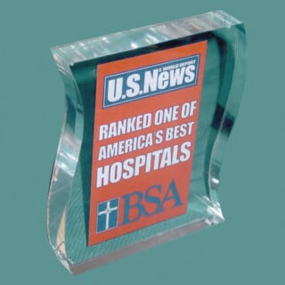 3755125 wave acrylic tombstone