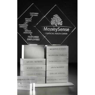 8901.29 brushed aluminum award