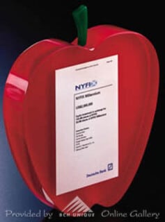 Acrylic apple award