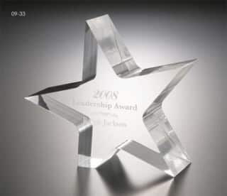 Acrylic star award