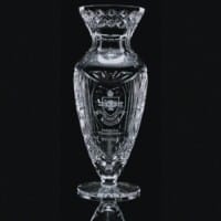 Caldwell irish crystal vase award