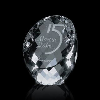 Faceted optical crystal awards