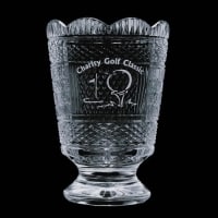 Kilarney footed vase irish crystal award