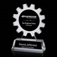 Optical crystal gear award